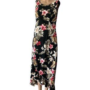 Jade Fashions Black Orchid Size XS Princess Hawaiian Dress